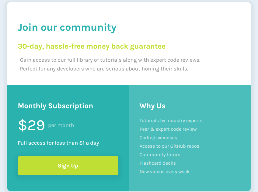 Frontend_Mentor_Single_Price_Grid_Component